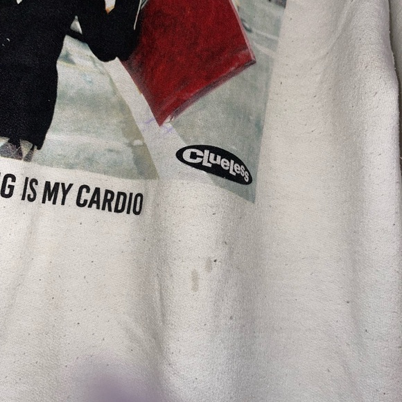 Clueless 
Cher “Shopping is my cardio” Graphic Sweatshirt - Picture 8 of 16